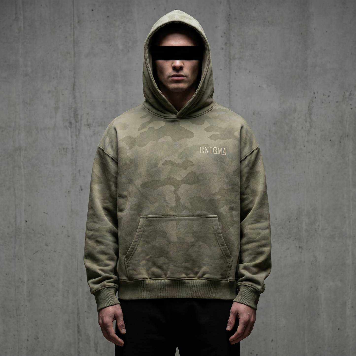 Hoodie Enigma - Vert Militaire