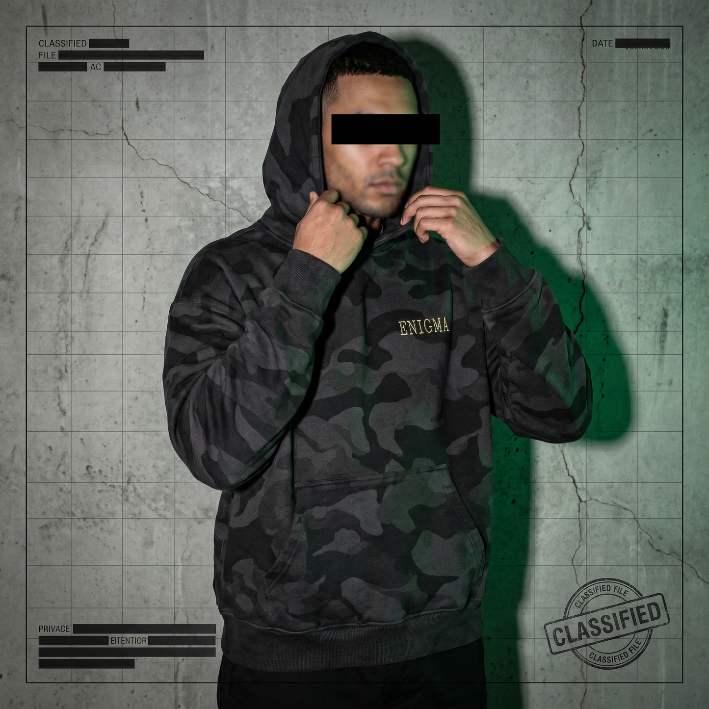 Hoodie Enigma - Noir